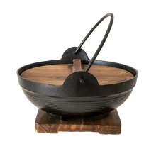 Load image into Gallery viewer, Nabe Pot with Wooden Trivet (Japan)
