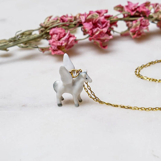 Tiny Pegasus Necklace | Peter and June (CA)