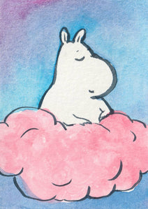 Moomin on a Cloud Mini Print | Rebekah Evans (NC)