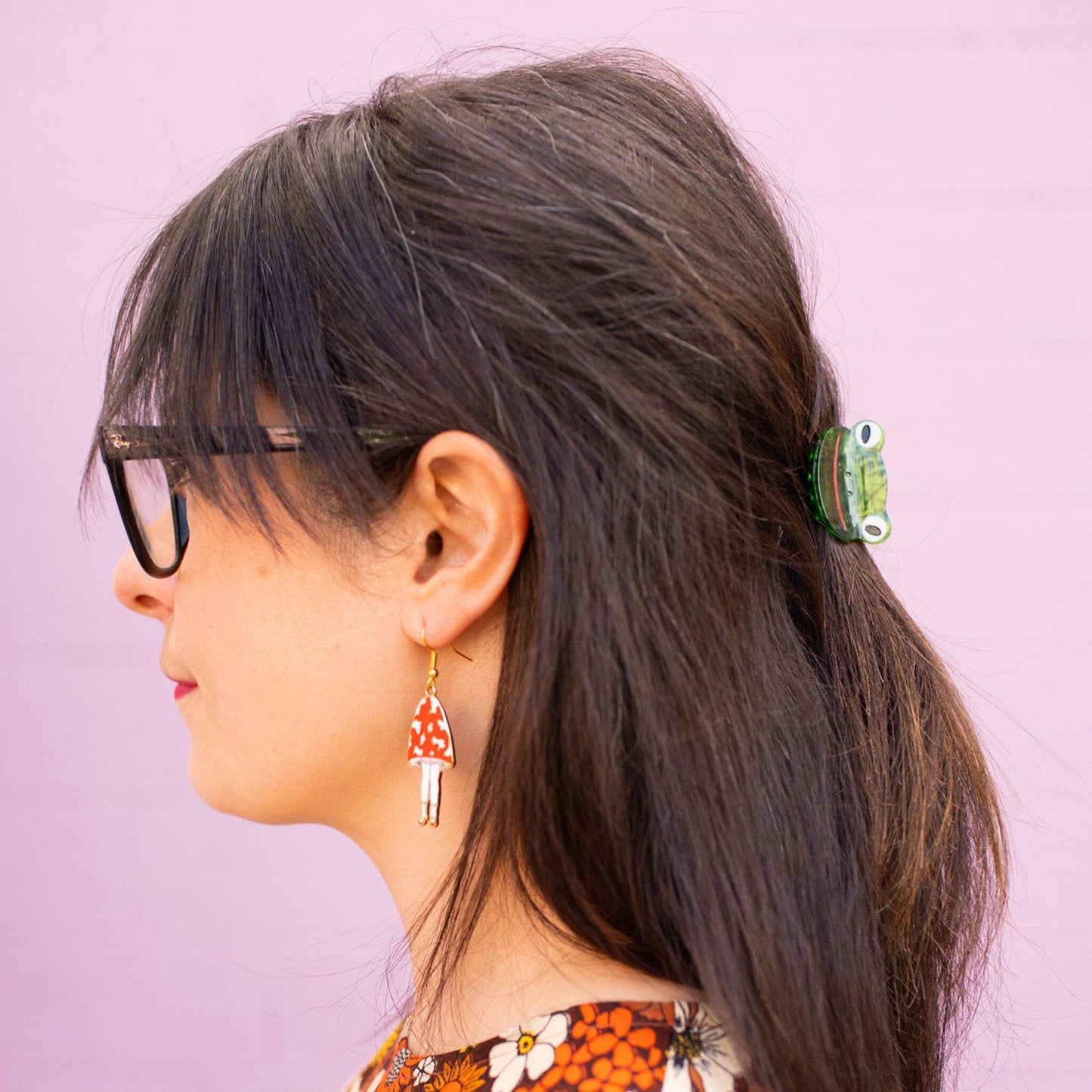 Mini Green Froggy Hair Claw Clip | Jenny Lemmons (CA)