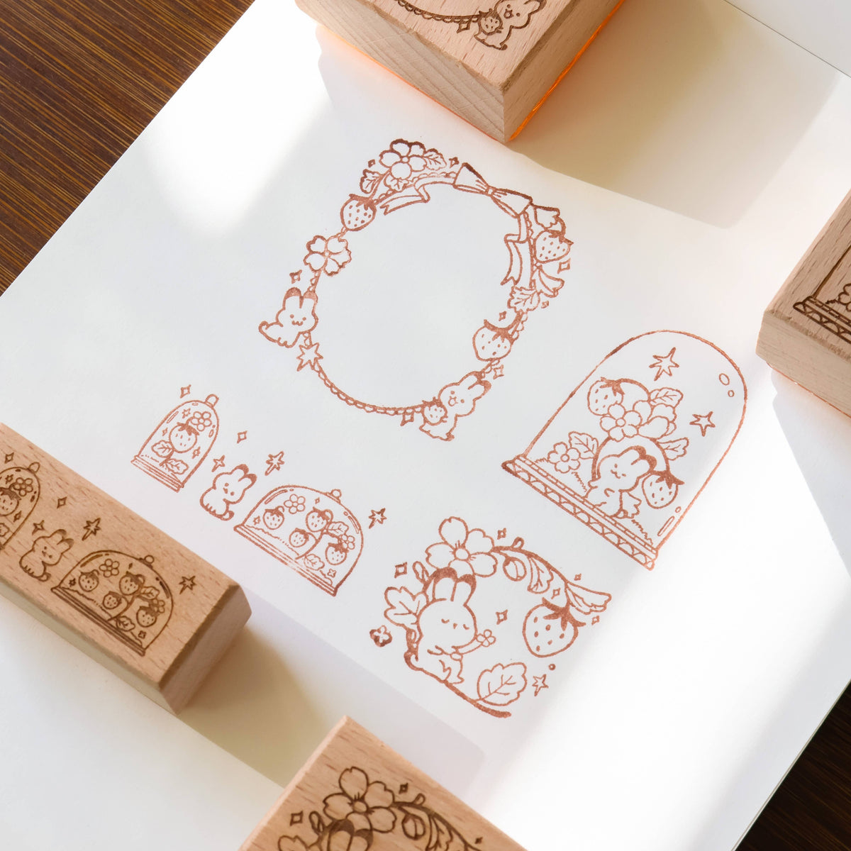 Strawberry Bunny stamp tin mystery box by Thousand Skies, alternate view 7