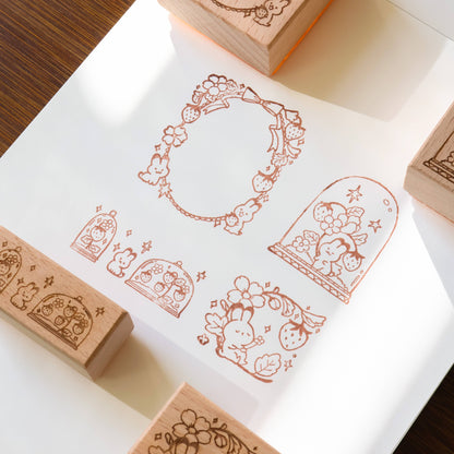 Strawberry Bunny stamp tin mystery box by Thousand Skies, alternate view 7