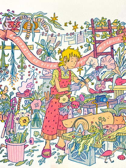 The Florist: Explorer of Living Wonders Risograph Print | Natalie Andrewson (CA)