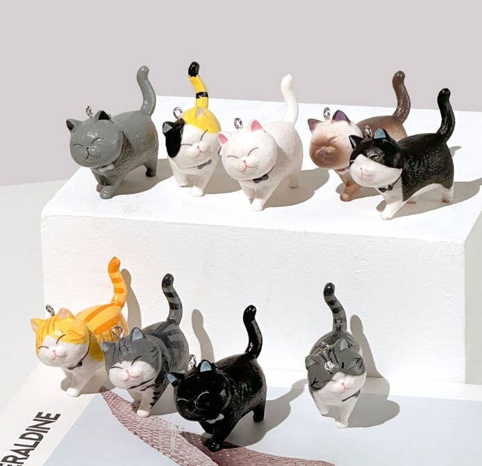 Best Friend Cat Figure Collectable Keyring Mystery Box  | K-Wonderland (Korea)