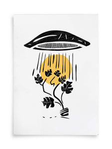 Plant Abduction Illustrated Art Print | Ellen Orchard (TX)
