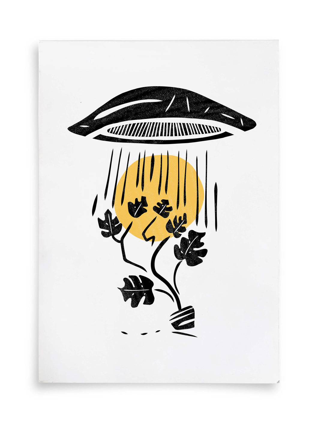 Plant Abduction Illustrated Art Print | Ellen Orchard (TX)