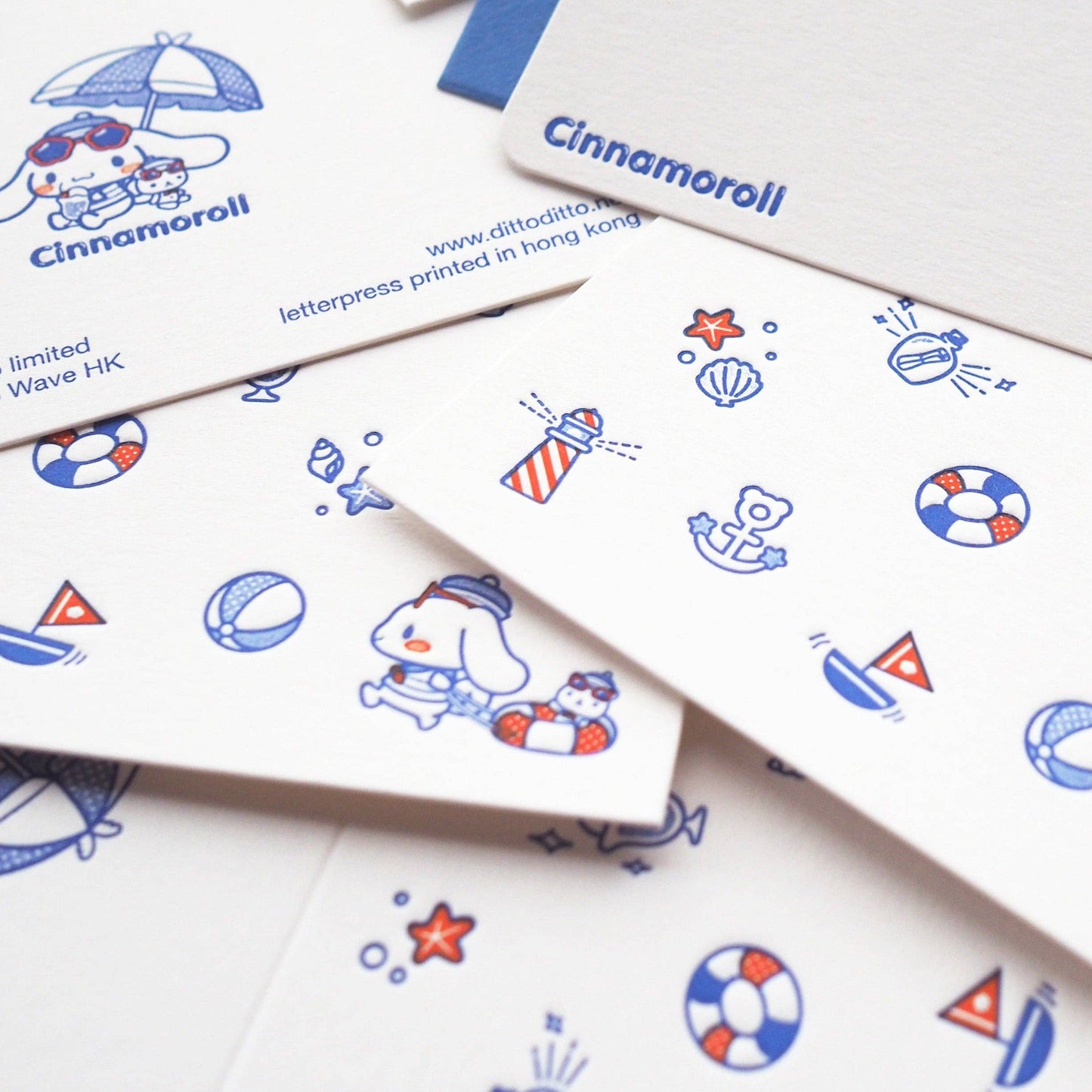 Cinnamoroll Letterpress Mini Card | ditto ditto x Sanrio (HK)