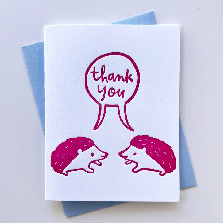 Hedgie Thank You Card | Ghost Academy (CA)