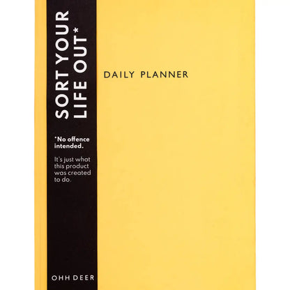 Neon Amber Daily Planner (Undated) | Ohh Deer (UK)