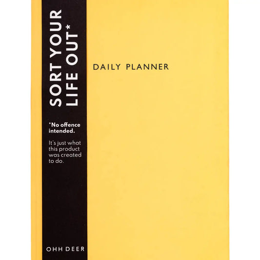 Neon Amber Daily Planner (Undated) | Ohh Deer (UK)