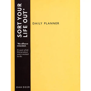 Neon Amber Daily Planner (Undated) | Ohh Deer (UK)