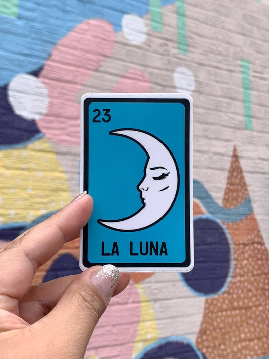 LA LUNA Lotería Card Vinyl Sticker | Kalaka Tx