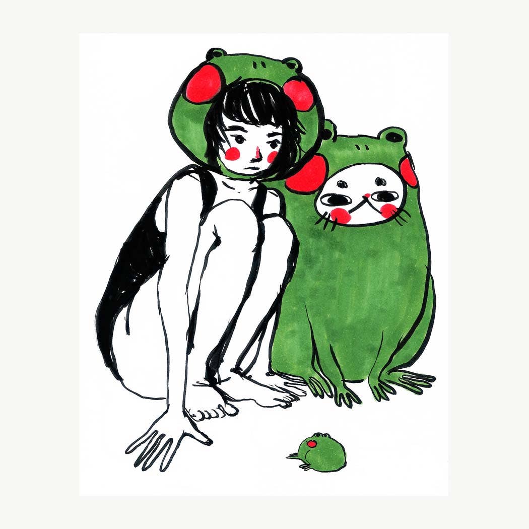 Frog Club Art Print | Rebekah Evans (NC)