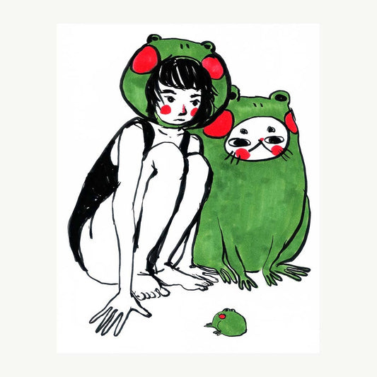 Frog Club Art Print | Rebekah Evans (NC)