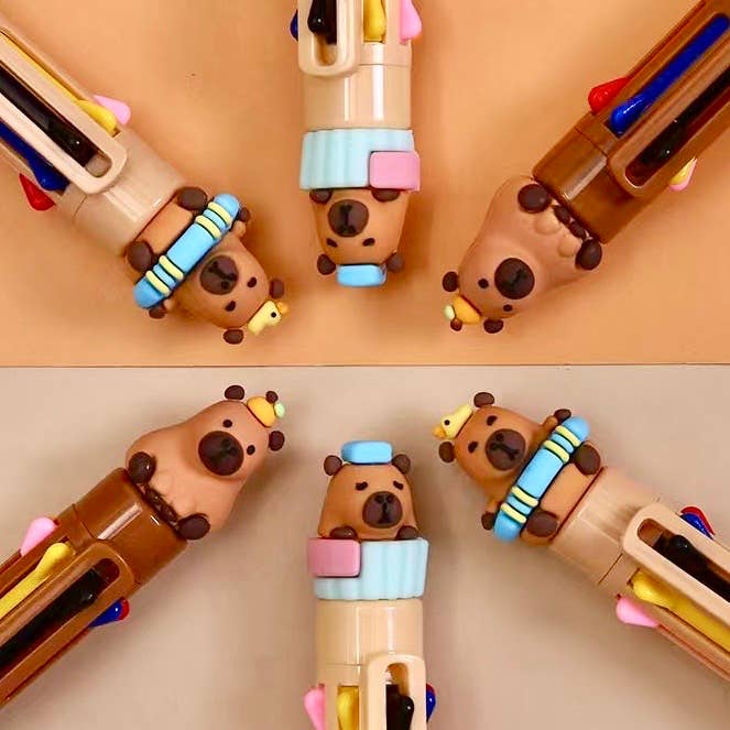 Capybara 8-Color Retractable Ball Pen | Sofun (CN)
