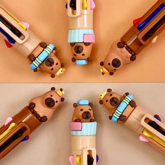 Capybara 8-Color Retractable Ball Pen | Sofun (CN)