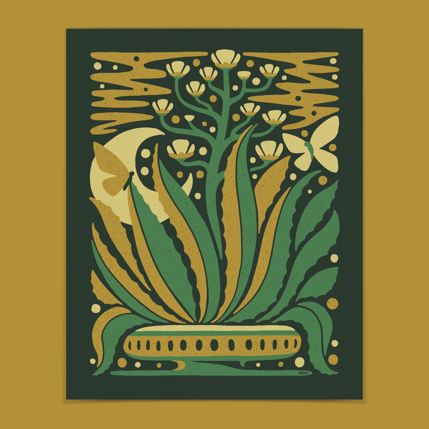 Agave Bloom Screenprint | Limited Edition | DKNG Studios (CA)