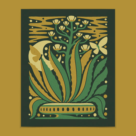 Agave Bloom Screenprint | Limited Edition | DKNG Studios (CA)
