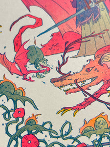 Dragon Witch Risograph Print | Natalie Andrewson (CA)