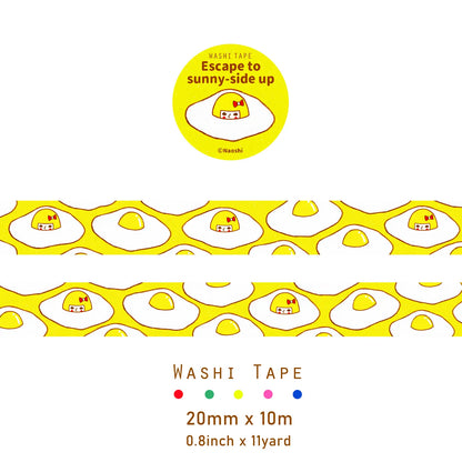 Escape To Sunny-Side Up Washi Tape | Naoshi (CA)