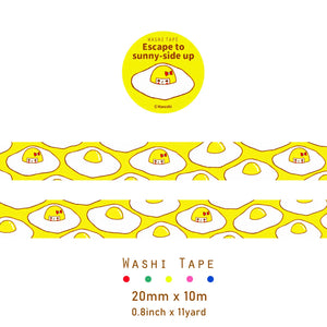 Escape To Sunny-Side Up Washi Tape | Naoshi (CA)