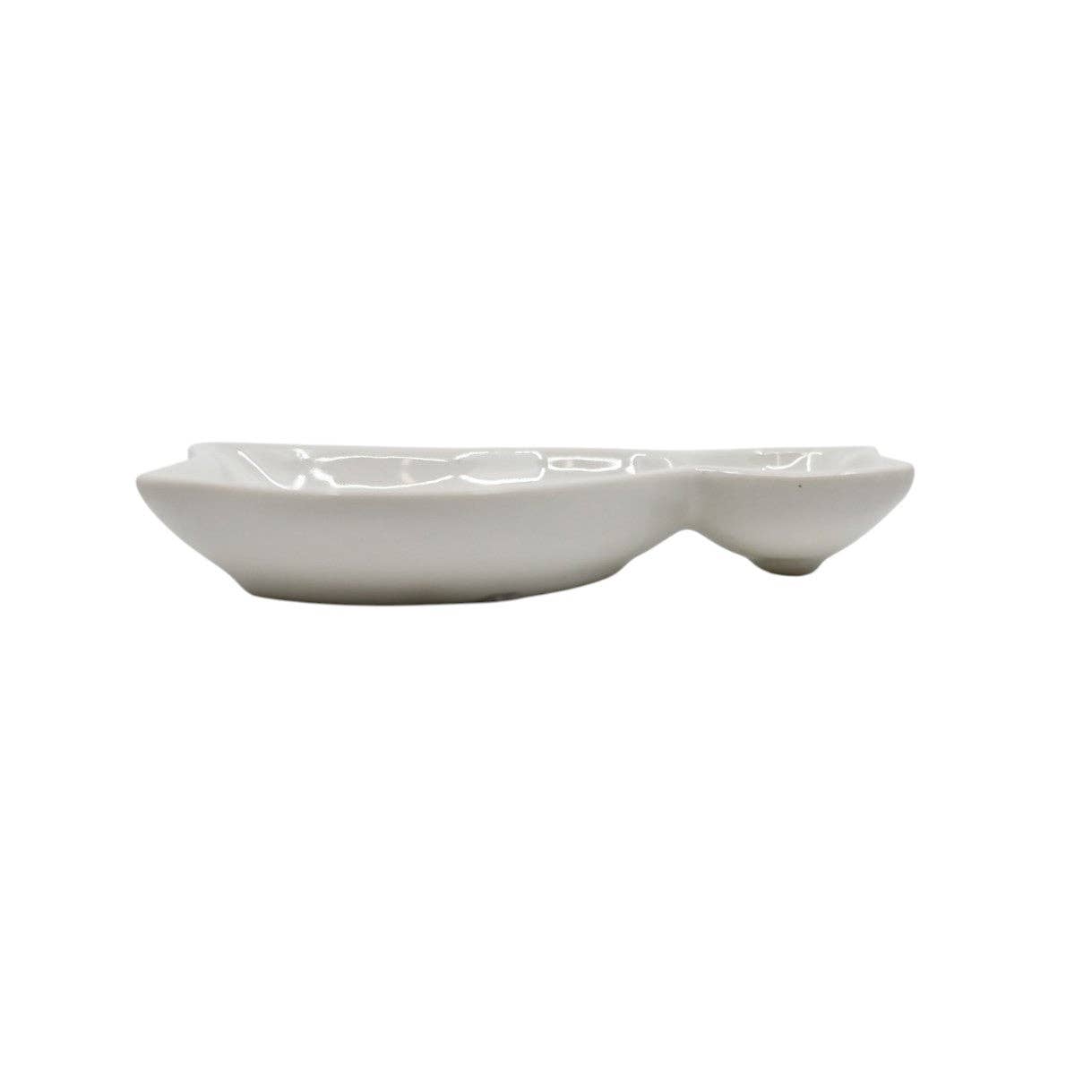 Cat Shaped Porcelain Sauce Dish | White | (Japan)