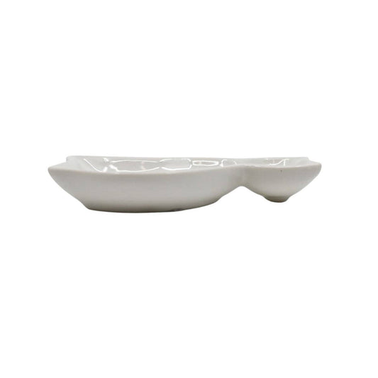 Cat Shaped Porcelain Sauce Dish | White | (Japan)