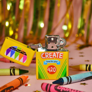 Crayon Refillable Lighter | The Peach Fuzz (CA)