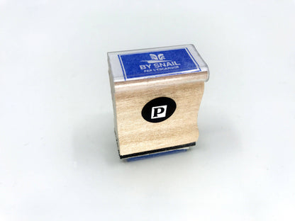 By Snail Wooden Handle Rubber Stamp | Portland Stamp Company (OR)