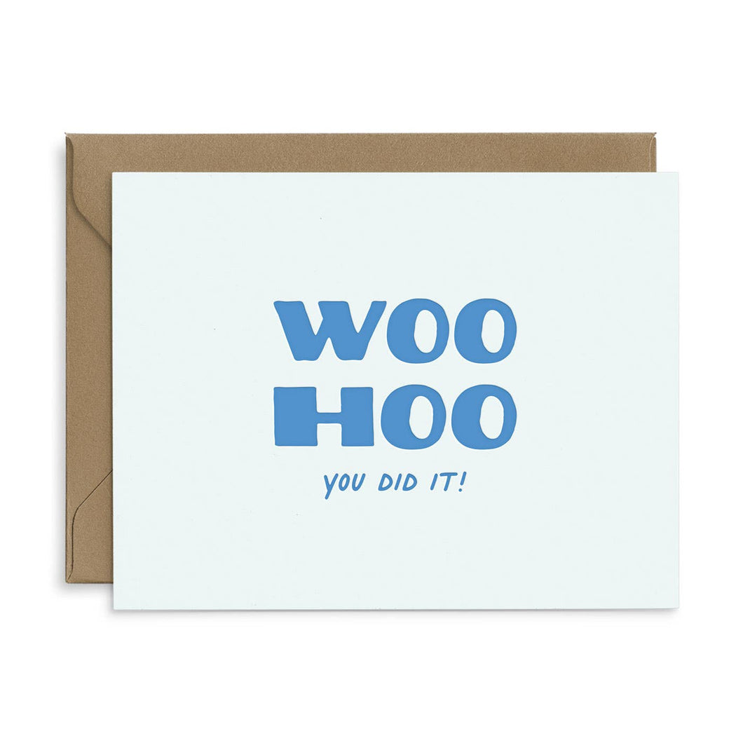 Woohoo You Did It Congratulations Greeting Card | Ruff House Print Shop (KS)