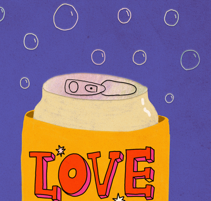 Beer Koozie Love Father's Day Card | Carolyn Suzuki (CA)