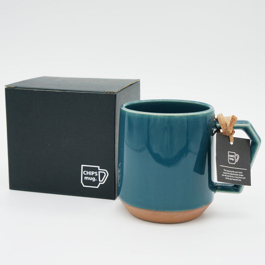 Stackable Ceramic Mug | Dark Green | CHIPS Inc (Japan)