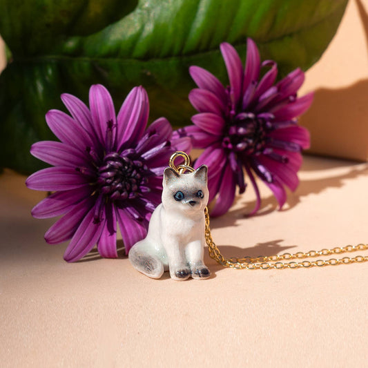 Tiny Otis Sitting Cat Necklace | Peter and June (CA)