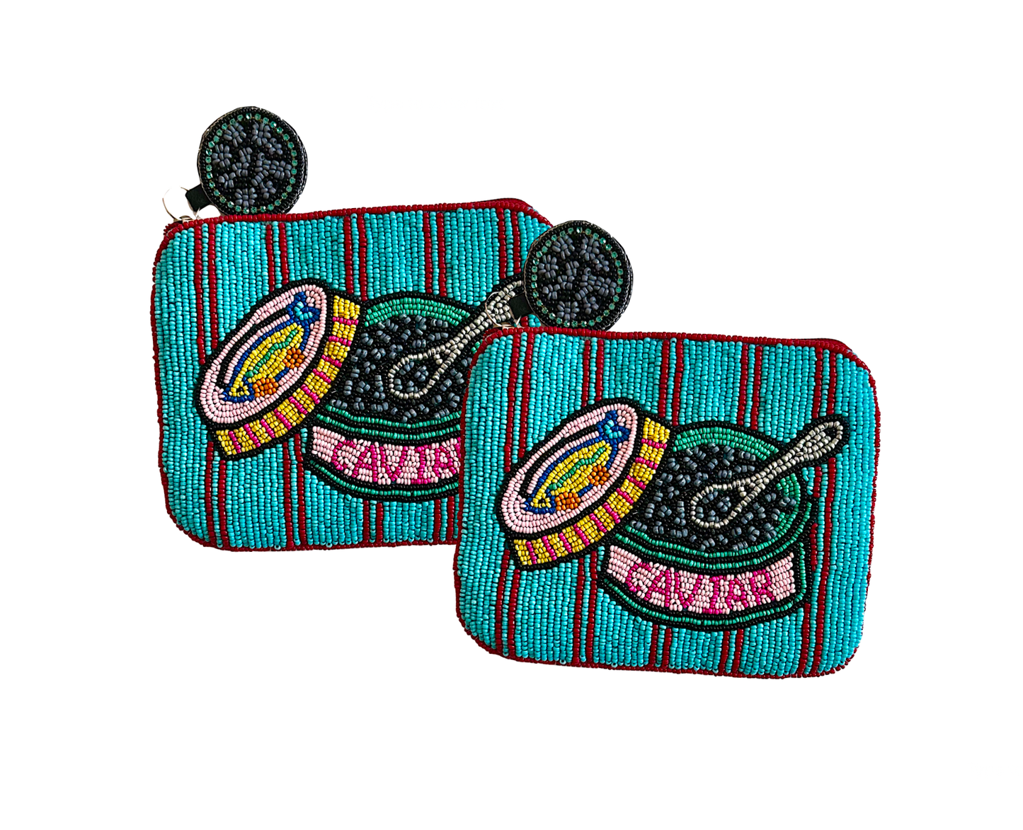 Caviar Beaded Coin Purse | Lily Posh (CA)