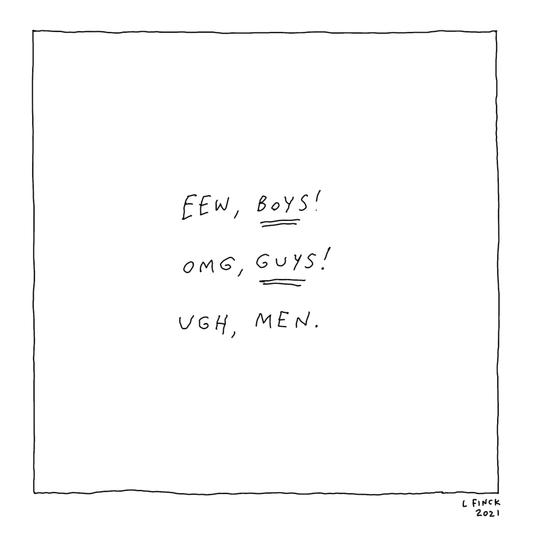 Ewww Boys Letterpress Print | Liana Finck (NY)