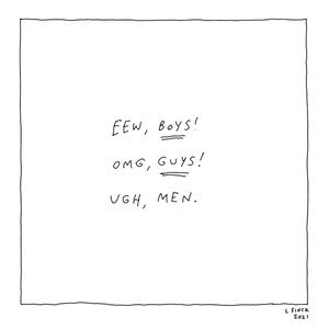 Ewww Boys Letterpress Print | Liana Finck (NY)