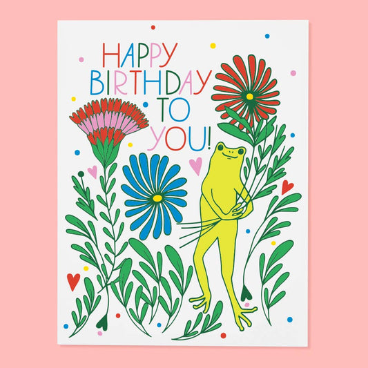 Froggy Bouquet Birthday Card | Katie Wilson (CA)