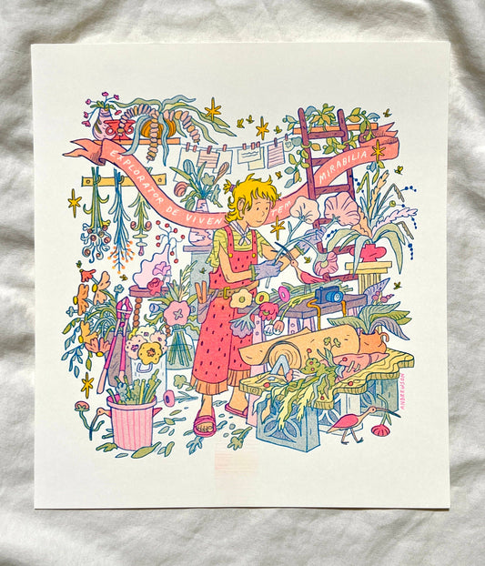 The Florist: Explorer of Living Wonders Risograph Print | Natalie Andrewson (CA)