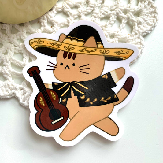 Gatito Mariachi Sticker | Chocolett (OR)