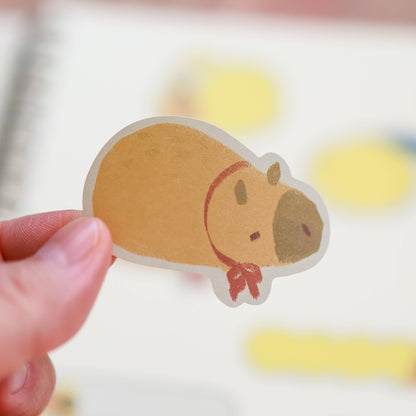 Capybara kiss-cut paper roll labels by Thousand Skies, alternate view 8