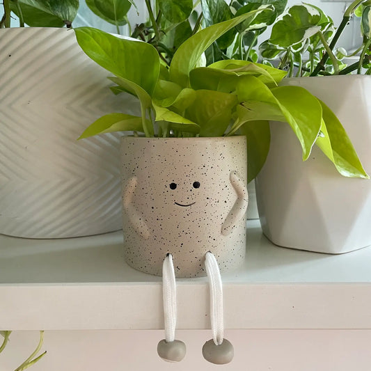 Smiling Dangling Legs Planter Pot