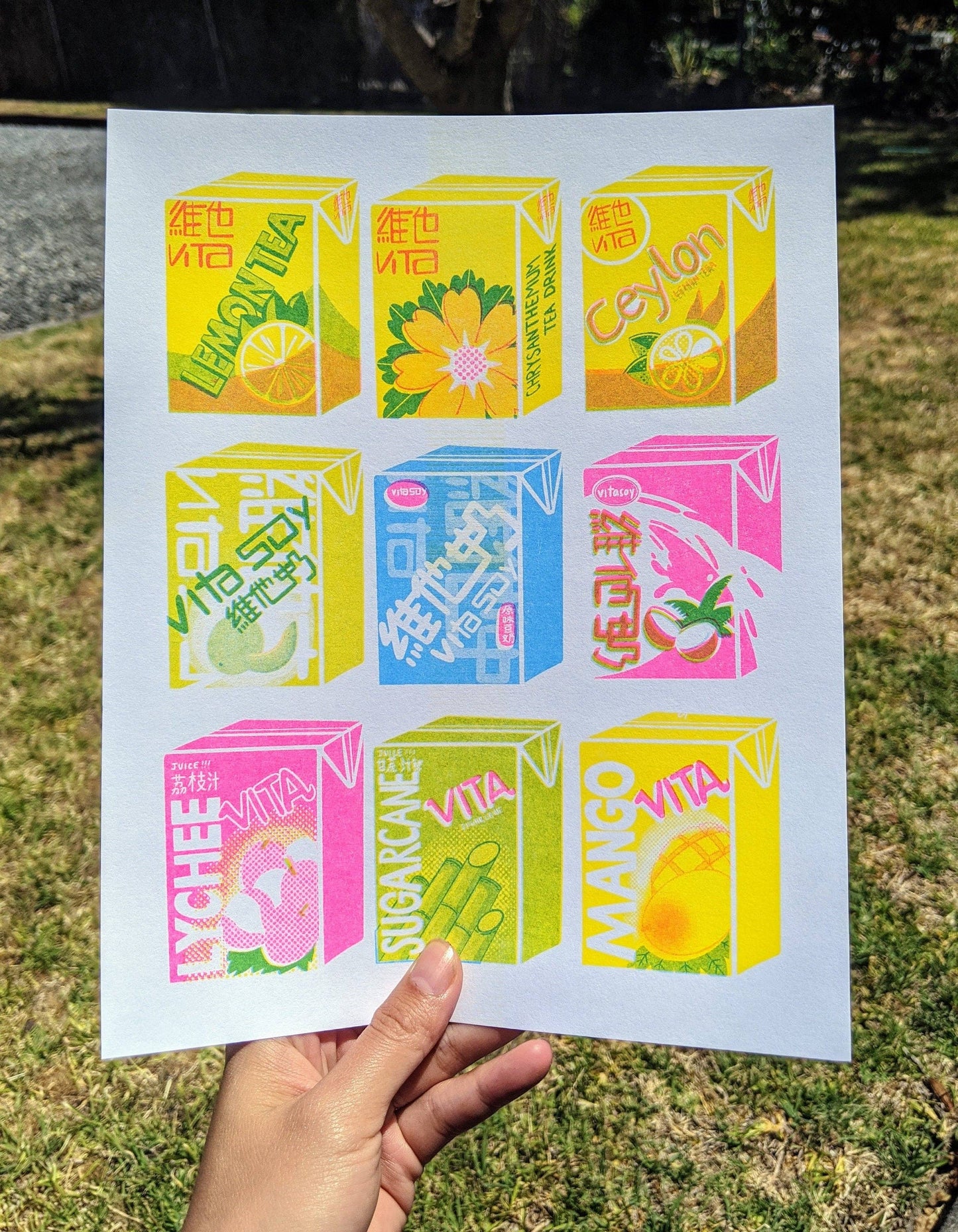 Vita Tea Drink Risograph Print | Christina Hu (CA)