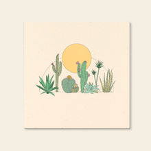 Load image into Gallery viewer, Cactus Sun Art Print | Hush Poppy Collection | Kaari Selven (OR)
