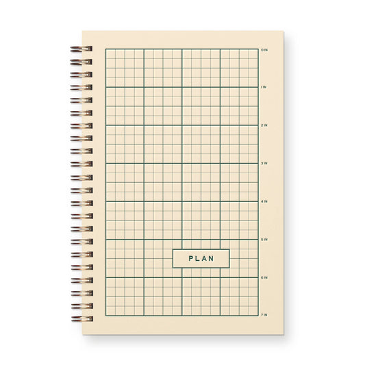 Ruler Grid Undated Weekly Planner Journal | Ruff House Print Shop (KS)