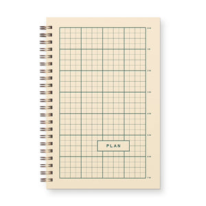 Ruler Grid Undated Weekly Planner Journal | Ruff House Print Shop (KS)