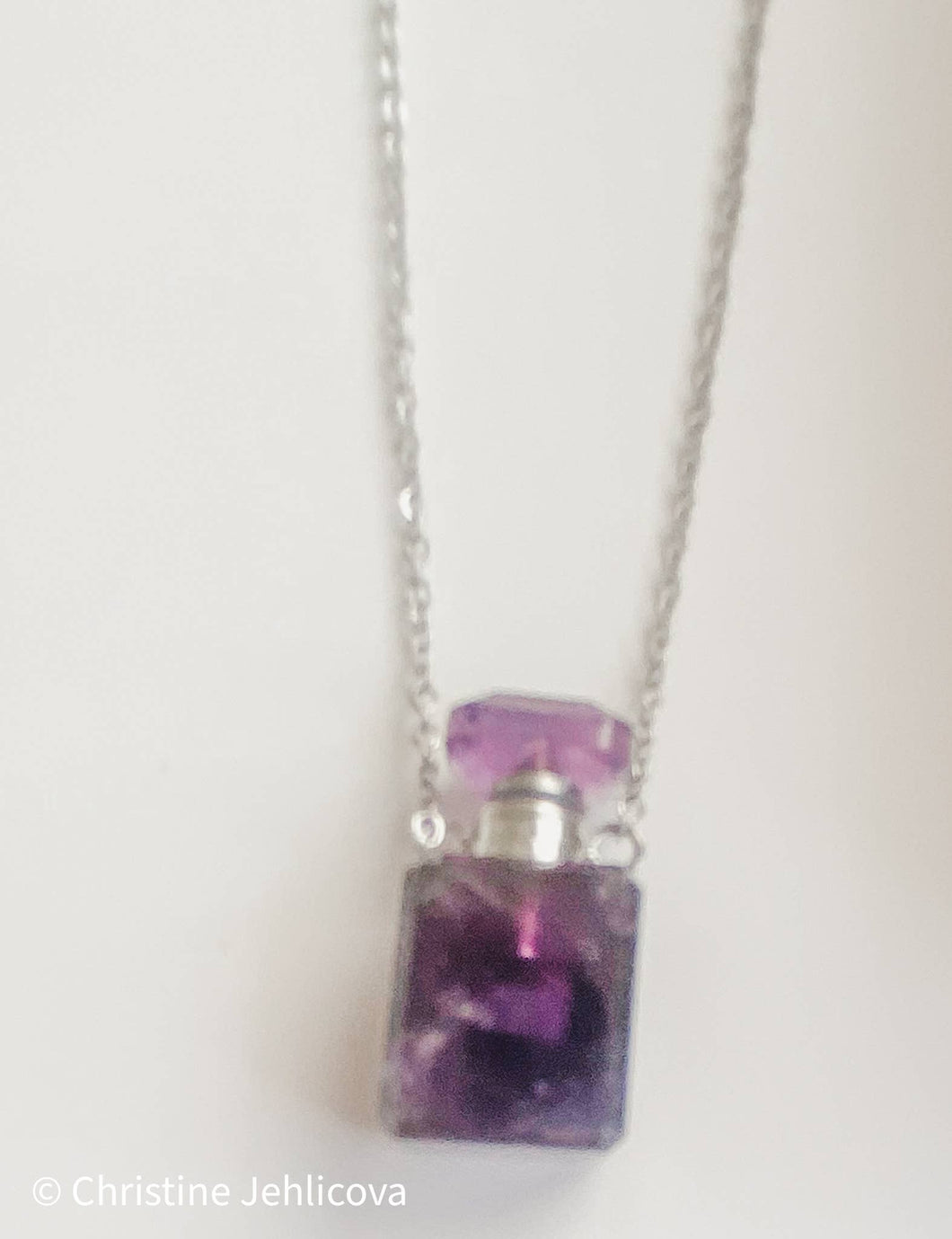 Gemstone Mini Perfume Bottle Necklace | Christine Jehlickova (ONT)