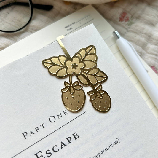 Strawberry Brass Bookmark | Chocolett (OR)