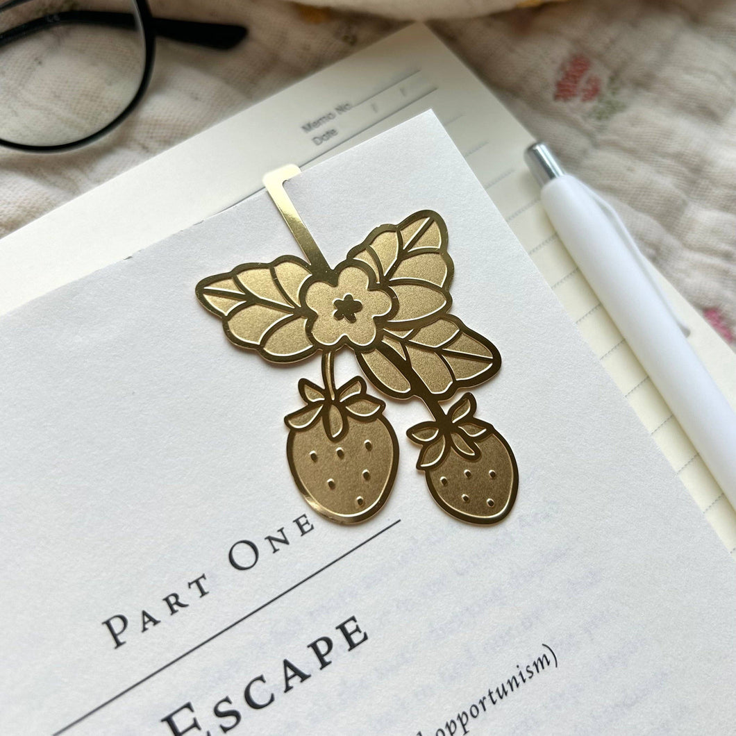 Strawberry Brass Bookmark | Chocolett (OR)