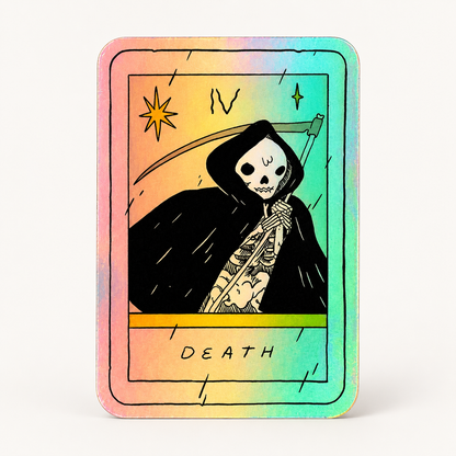 Death Tarot Vinyl Sticker | Deth P. Sun (CA)