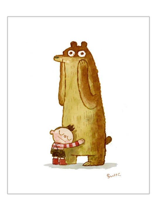Hug Bear Art Print | Scott C (CA)